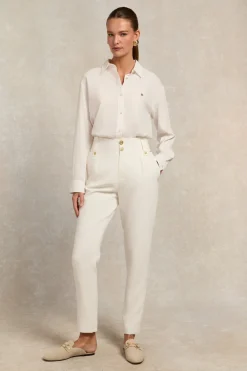 Holland Cooper High Waisted Peg Trouser<Women Trousers|Tailoring