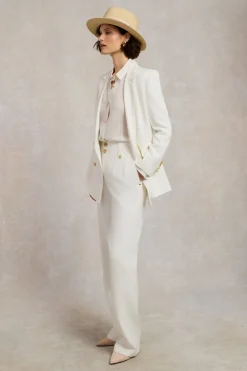 Holland Cooper High Waisted Straight Trouser<Women Trousers|Tailoring