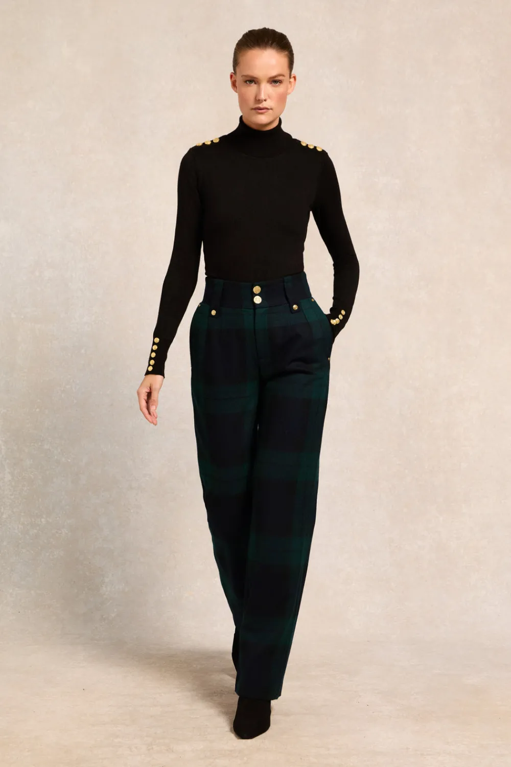 Holland Cooper High Waisted Straight Trouser<Women Tailoring|Trousers