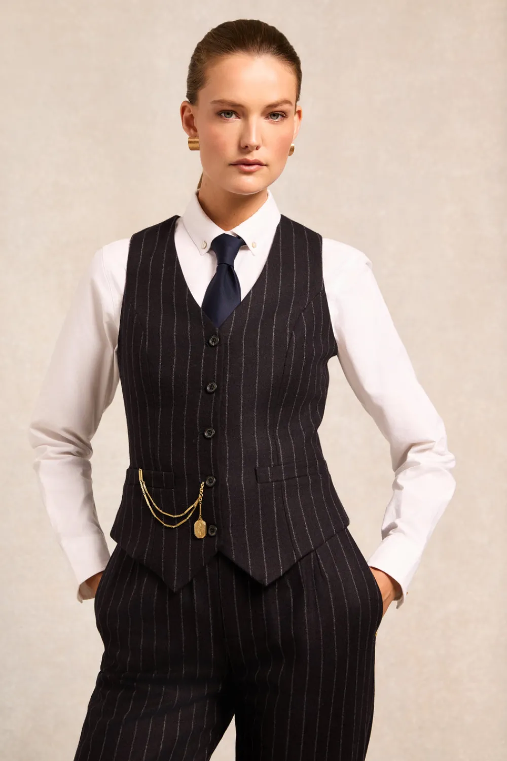 Holland Cooper High Waisted Straight Trouser<Women Trousers|Tailoring