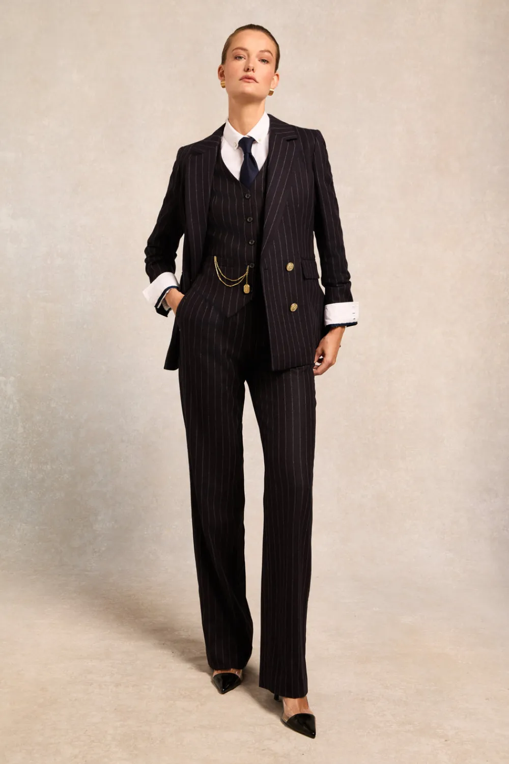 Holland Cooper High Waisted Straight Trouser<Women Trousers|Tailoring