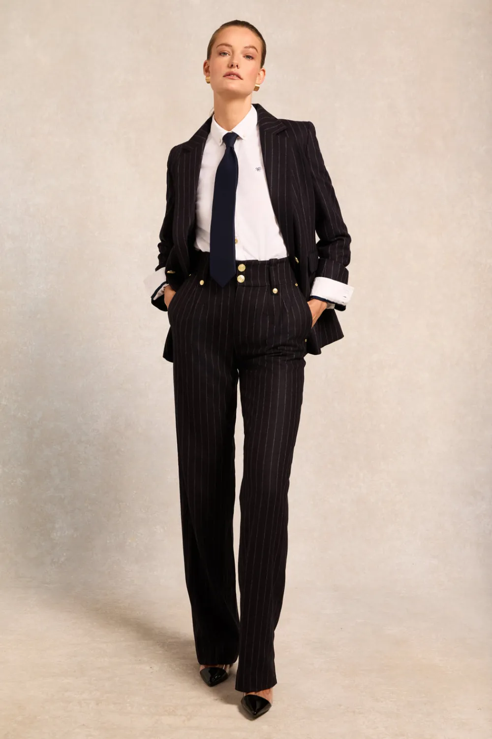 Holland Cooper High Waisted Straight Trouser<Women Trousers|Tailoring