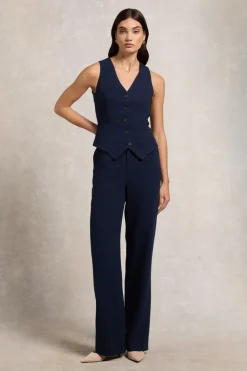 Holland Cooper High Waisted Straight Trouser<Women Trousers|Tailoring