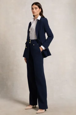 Holland Cooper High Waisted Straight Trouser<Women Trousers|Tailoring