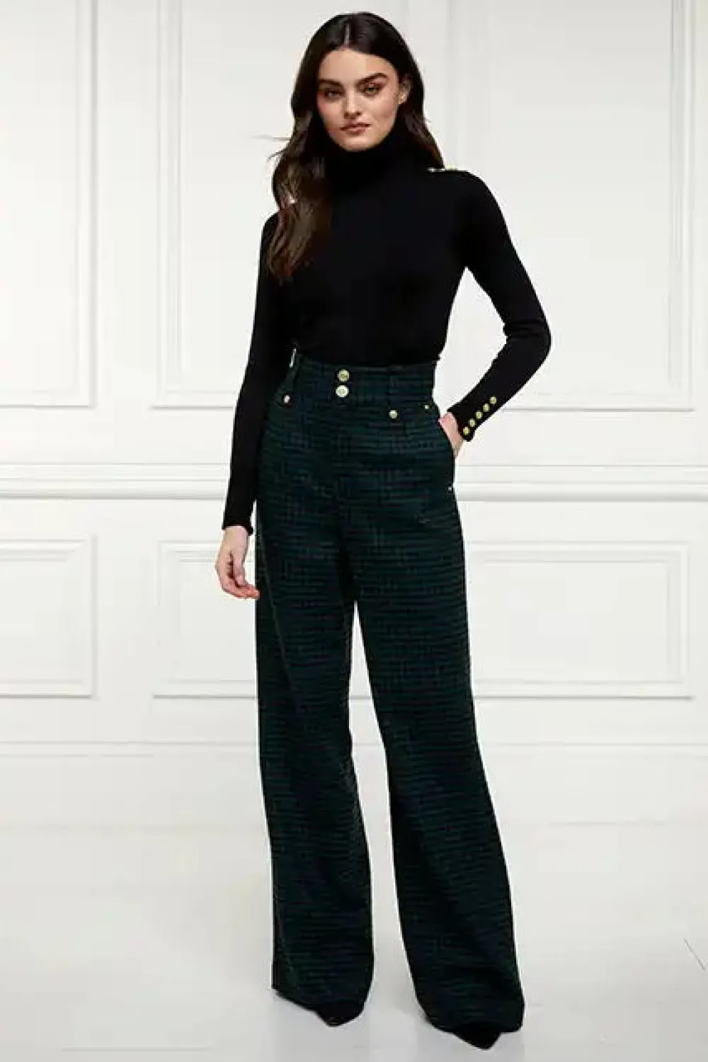 Holland Cooper High Waisted Straight Trouser<Women Trousers|Tailoring