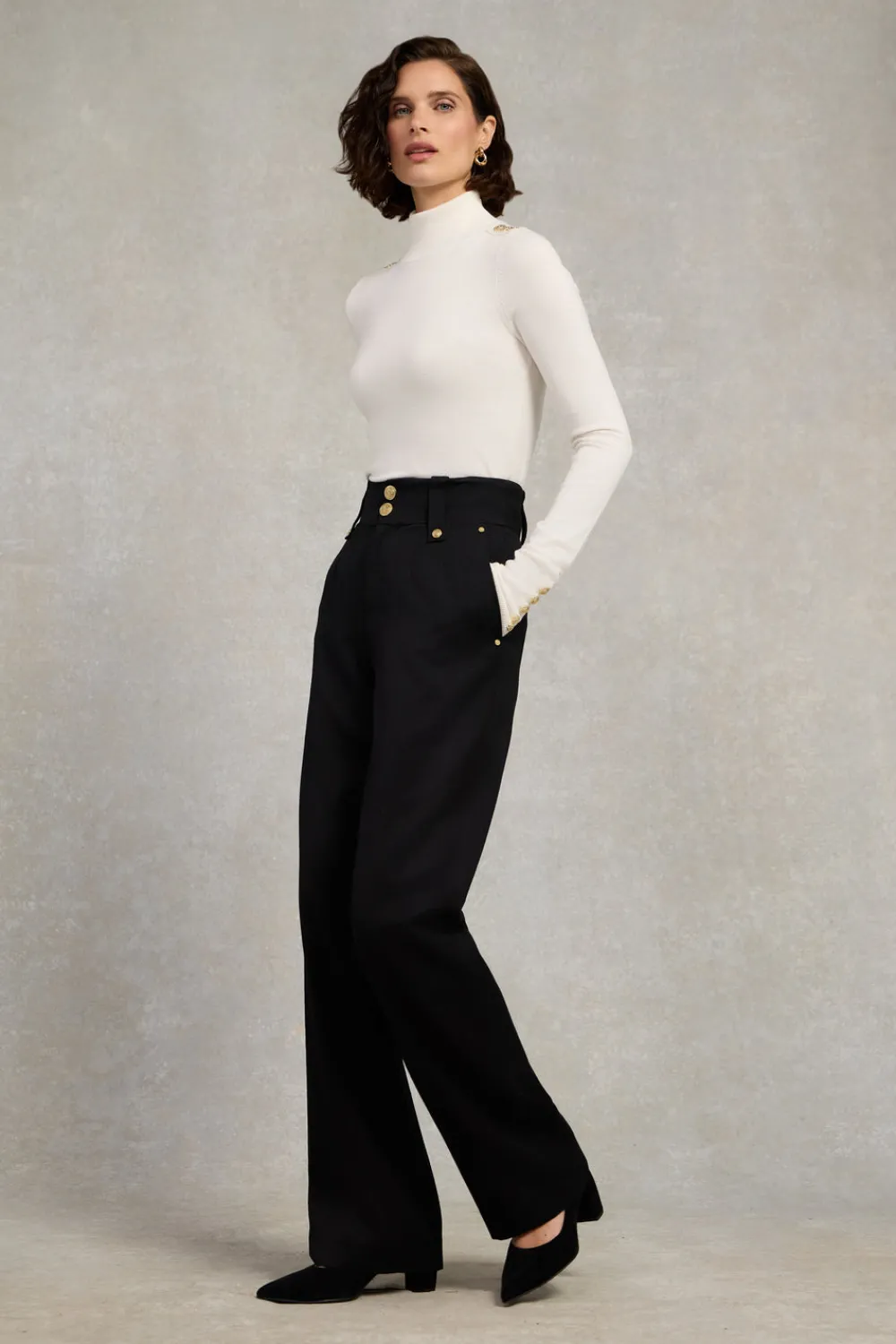 Holland Cooper High Waisted Straight Trouser<Women Trousers|Tailoring