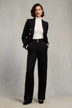 Holland Cooper High Waisted Straight Trouser<Women Trousers|Tailoring