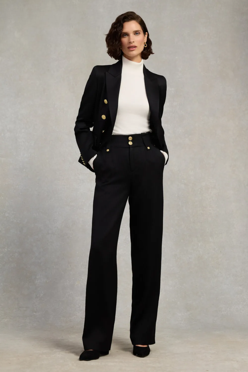 Holland Cooper High Waisted Straight Trouser<Women Trousers|Tailoring