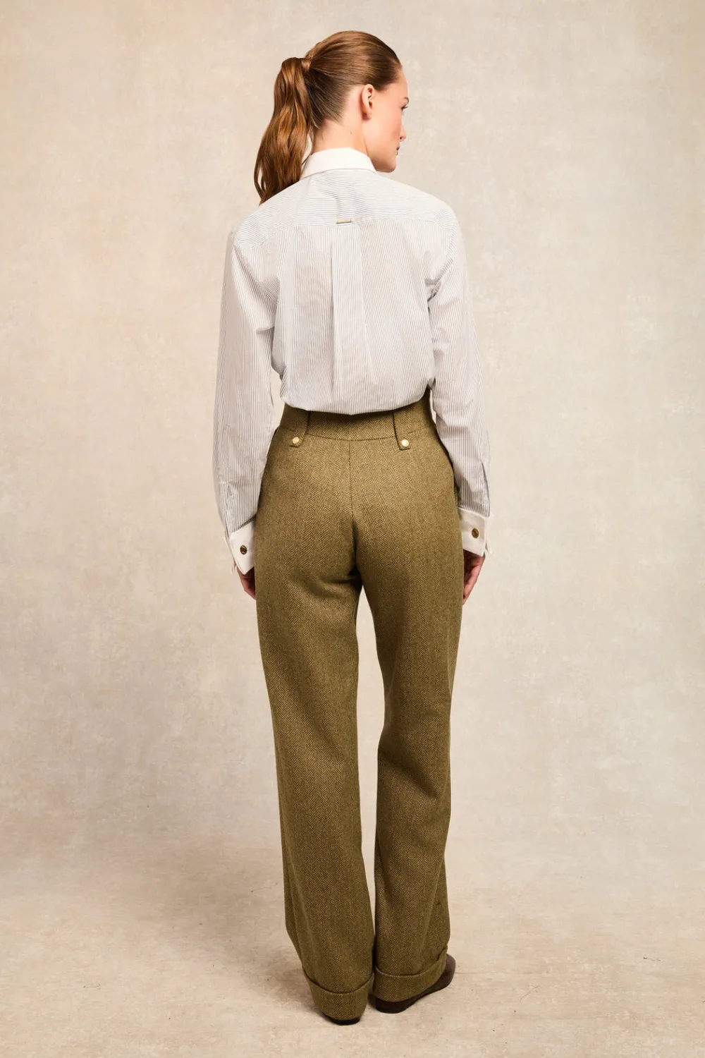 Holland Cooper High Waisted Wide Leg Trouser<Women Trousers|Tailoring