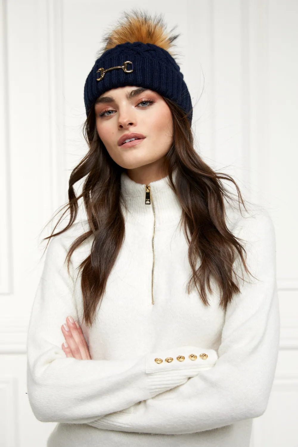 Holland Cooper Horsebit Bobble Hat<Women Headwear|Hats & Headbands