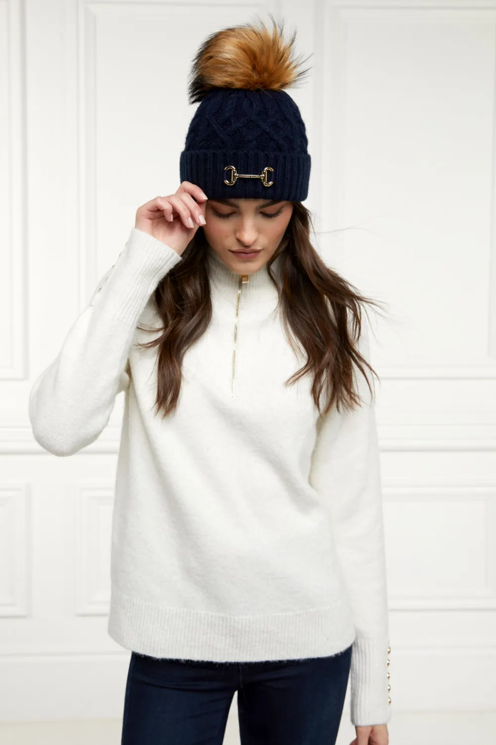 Holland Cooper Horsebit Bobble Hat<Women Headwear|Hats & Headbands
