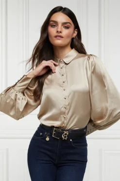 Holland Cooper Isla Satin Shirt<Women Shirts & Blouses