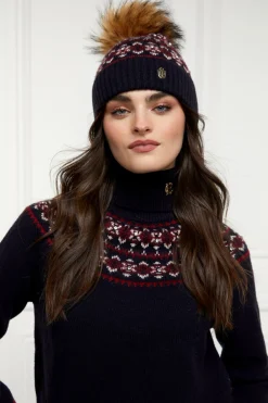 Holland Cooper Jennifer Fairisle Bobble Hat<Women Headwear|Hats & Headbands