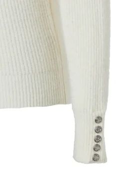 Holland Cooper Kelsie Rib Embellished Roll Neck<Women Knitwear