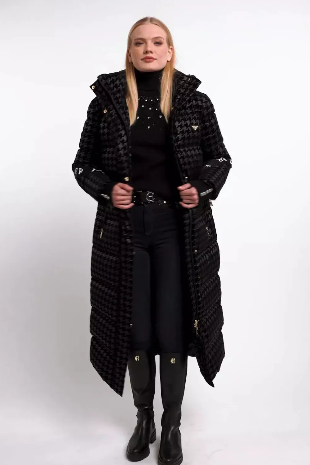 Holland Cooper Kelsie Rib Embellished Roll Neck<Women Knitwear