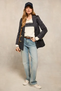 Holland Cooper Layla Long Sleeve Knitted Polo<Women Polo Shirts|Tops