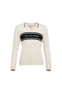 Holland Cooper Layla Long Sleeve Knitted Polo<Women Polo Shirts|Tops