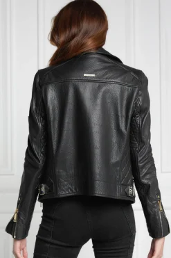 Holland Cooper Leather Biker Jacket<Women Jackets