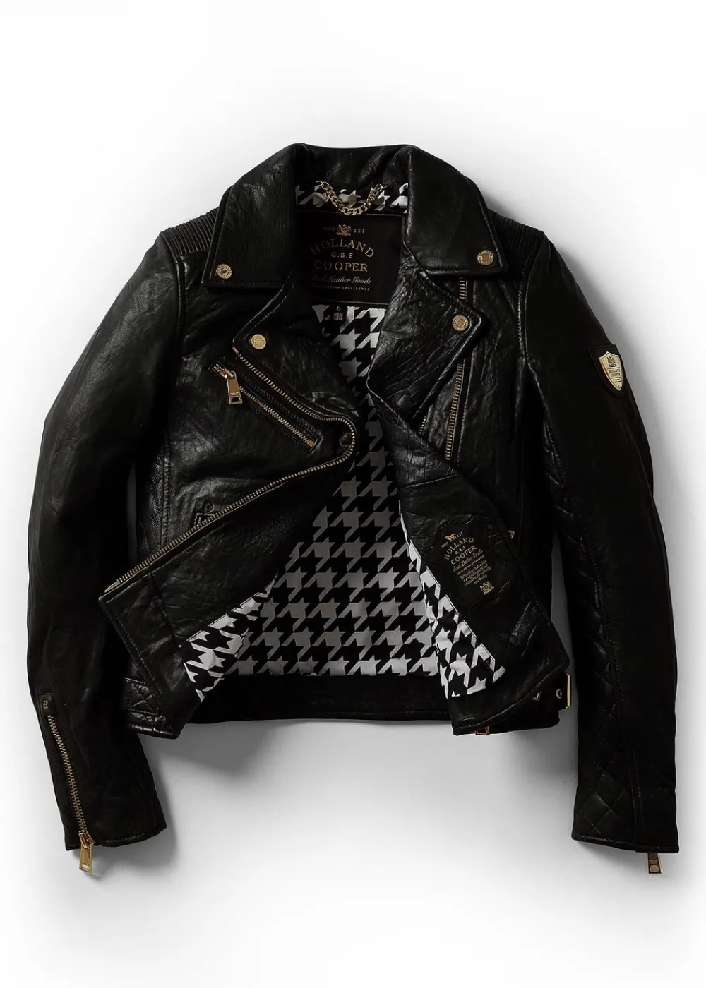 Holland Cooper Leather Biker Jacket<Women Jackets