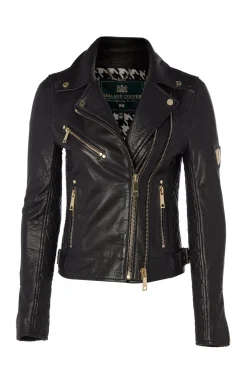 Holland Cooper Leather Biker Jacket<Women Jackets