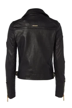 Holland Cooper Leather Biker Jacket<Women Jackets