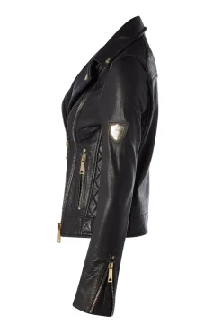 Holland Cooper Leather Biker Jacket<Women Jackets