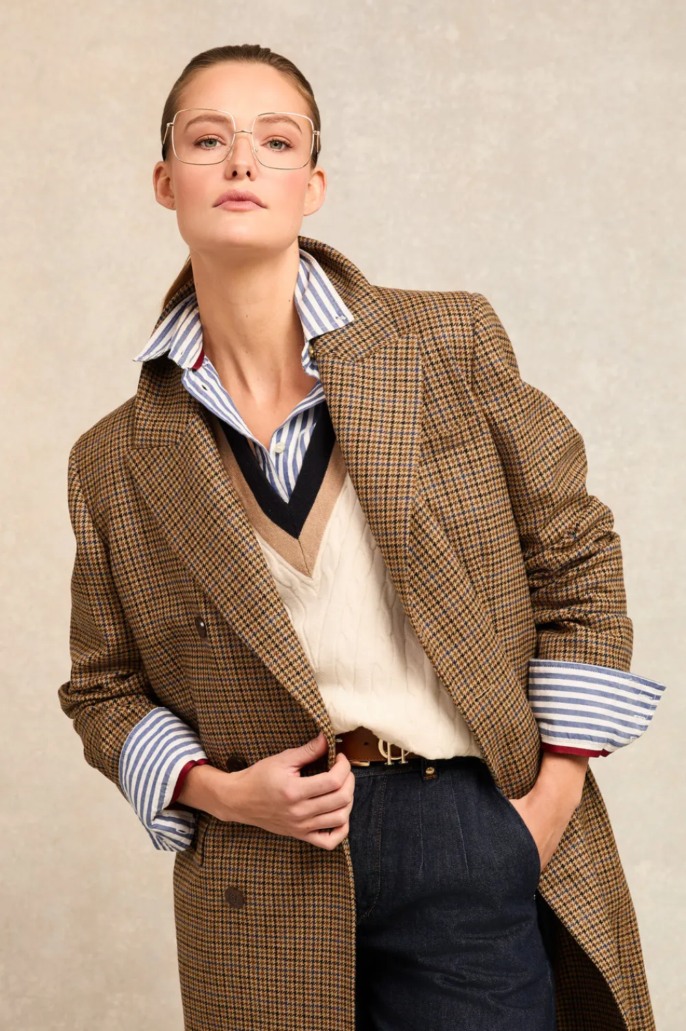 Holland Cooper Melissa V Neck Knit<Women Knitwear