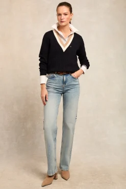 Holland Cooper Melissa V Neck Knit<Women Knitwear