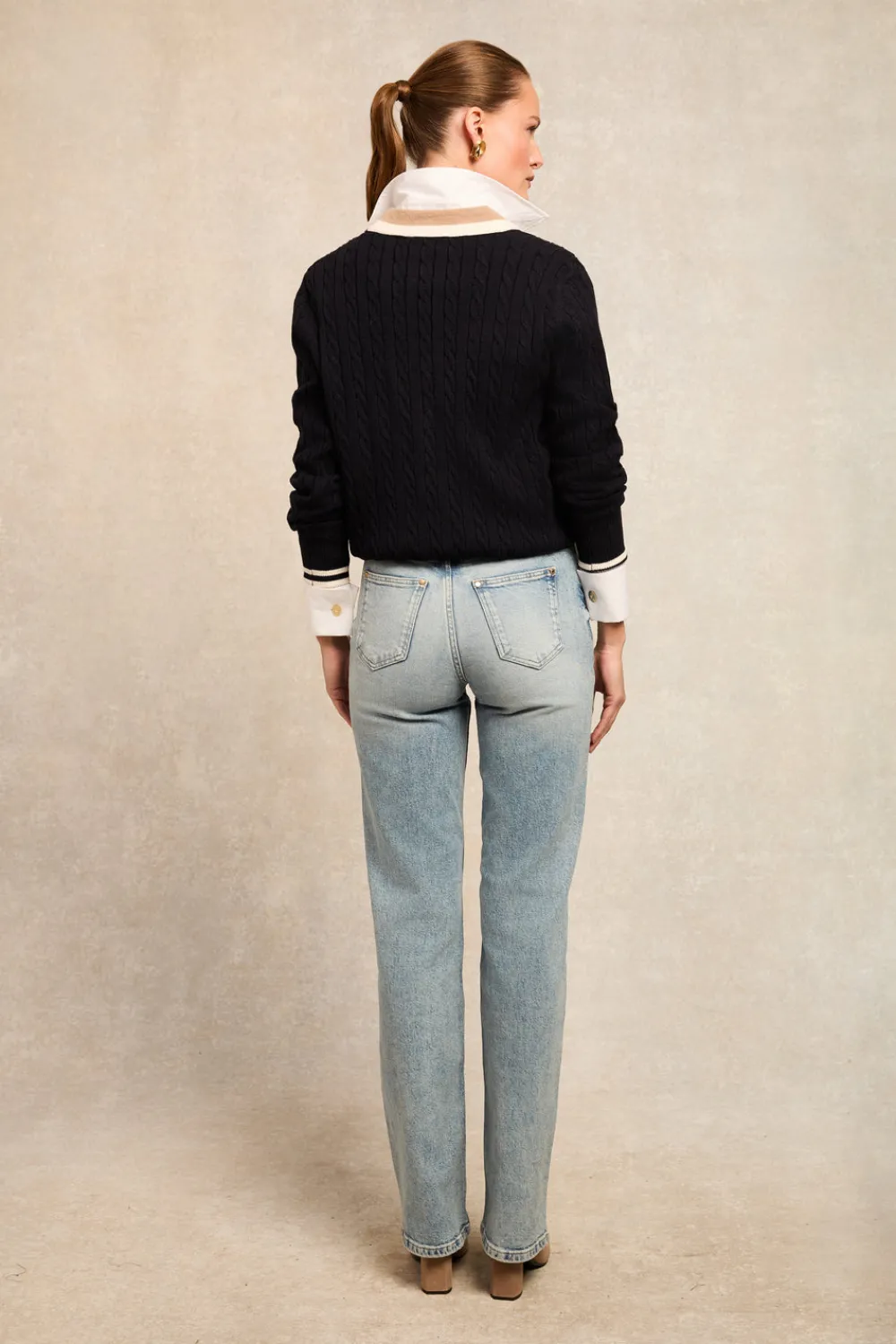 Holland Cooper Melissa V Neck Knit<Women Knitwear