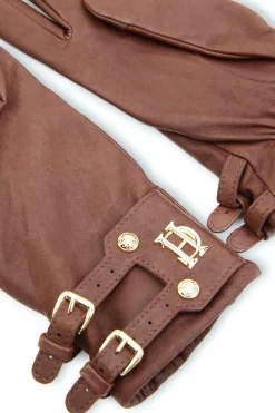 Holland Cooper Monogram Leather Gloves<Women Gloves|Gloves