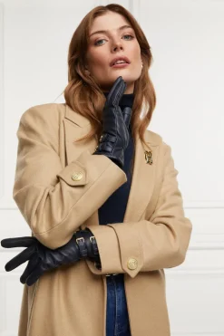 Holland Cooper Monogram Leather Gloves<Women Gloves|Gloves