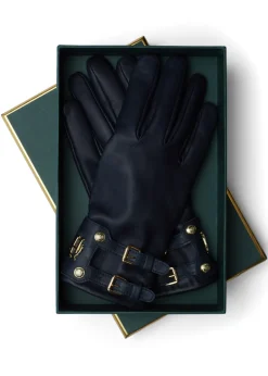 Holland Cooper Monogram Leather Gloves<Women Gloves|Gloves