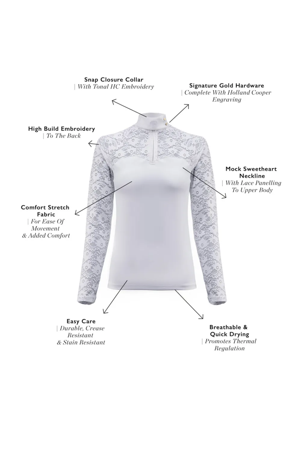 Holland Cooper Newbury Long Sleeve Base Layer< Base Layers