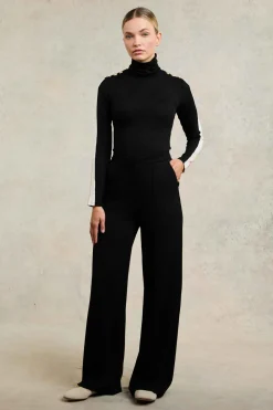 Holland Cooper Panel Long Sleeve Roll Neck<Women Tops