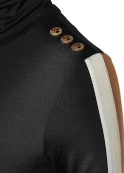 Holland Cooper Panel Long Sleeve Roll Neck<Women Tops