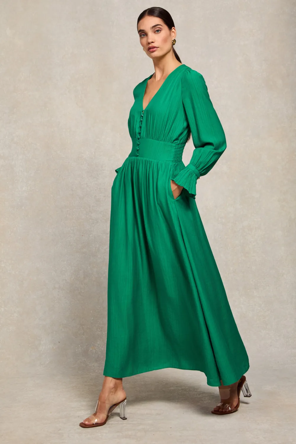 Holland Cooper Phoebe V-Neck Maxi Dress<Women Dresses