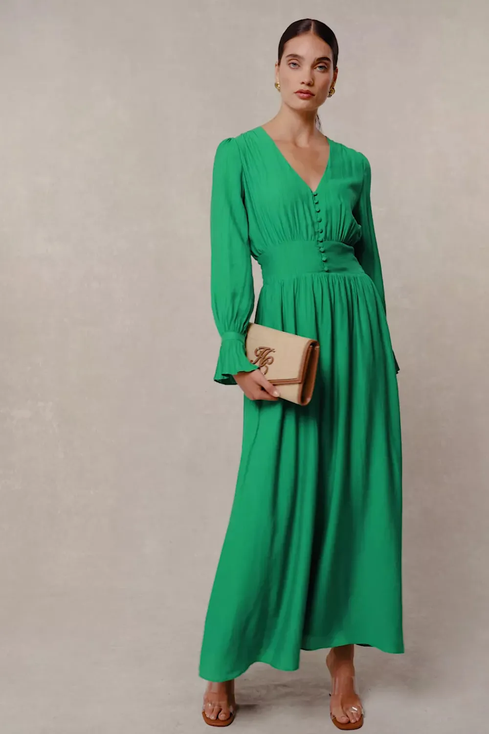 Holland Cooper Phoebe V-Neck Maxi Dress<Women Dresses