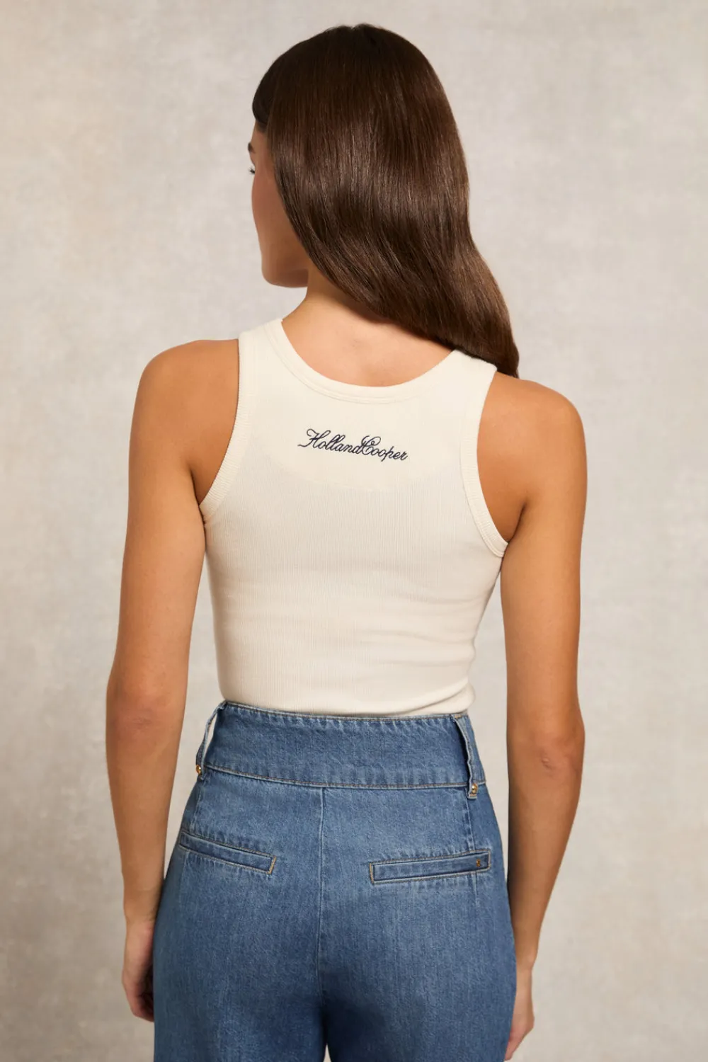 Holland Cooper Rebecca Rib Tank<Women Tops