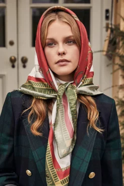 Holland Cooper Regal Horse Silk Scarf<Women Scarves|Scarves