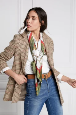 Holland Cooper Regal Horse Silk Scarf<Women Scarves|Scarves