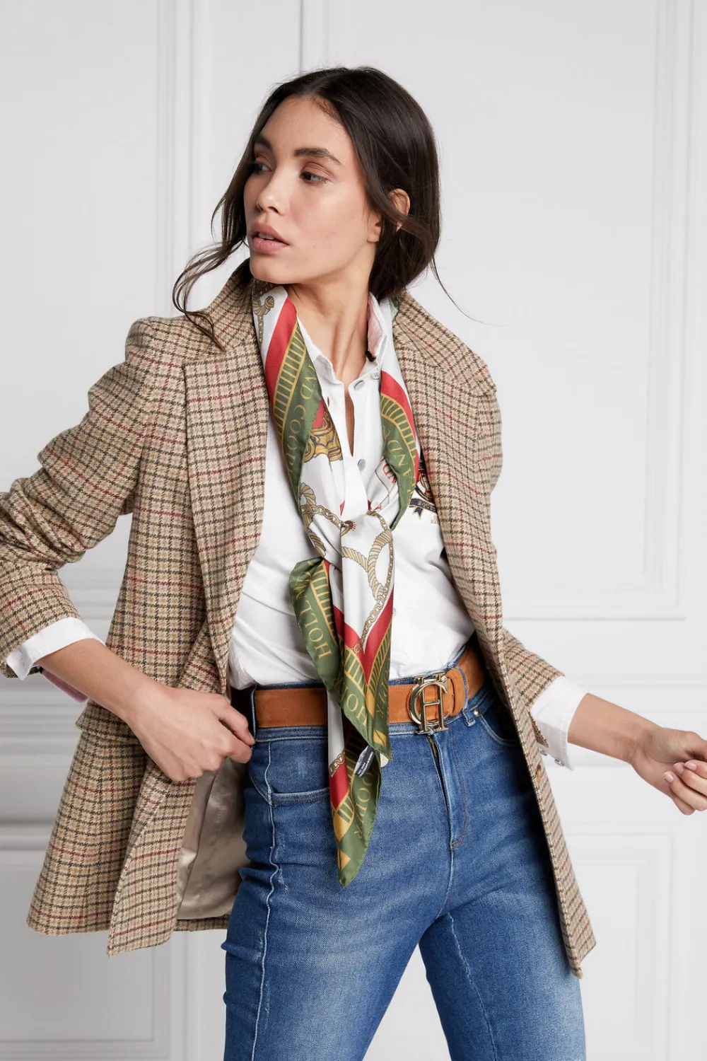 Holland Cooper Regal Horse Silk Scarf<Women Scarves|Scarves