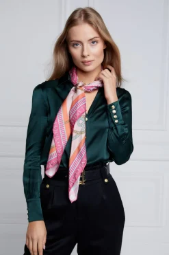 Holland Cooper Regal Horse Silk Scarf<Women Scarves|Scarves