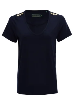 Holland Cooper Relax Fit V-Neck Tee<Women Tees|Tops
