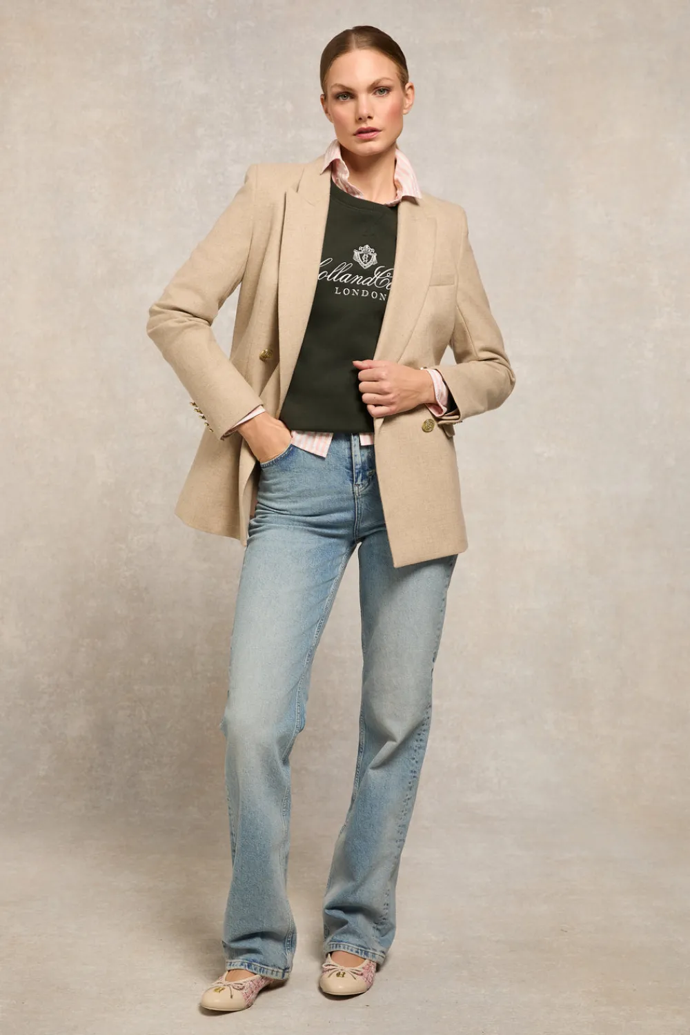 Holland Cooper Script Crew Sweat<Women Hoodies & Sweatshirts|Sweatshirts