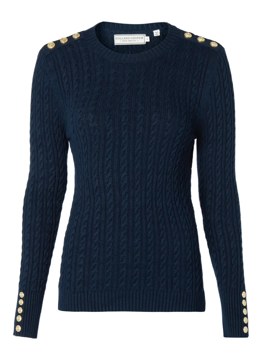 Holland Cooper Seattle Cable Crew Knit<Women Knitwear