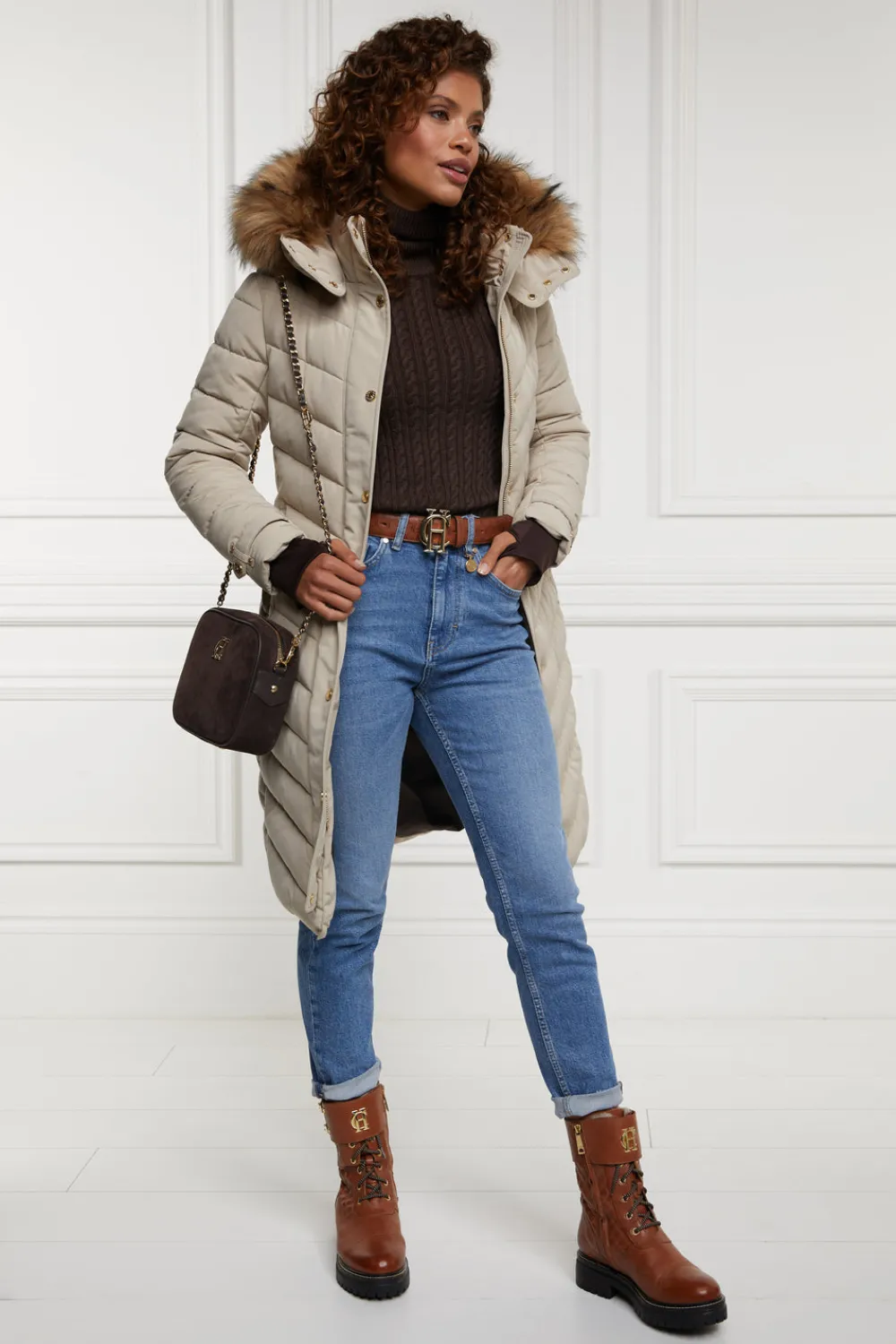 Holland Cooper Seattle Roll Neck Cable Knit<Women Knitwear