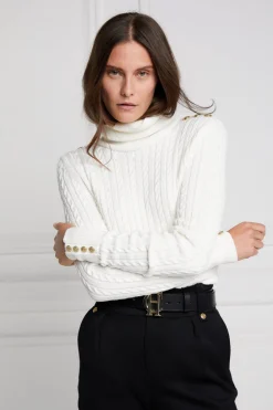Holland Cooper Seattle Roll Neck Cable Knit<Women Knitwear