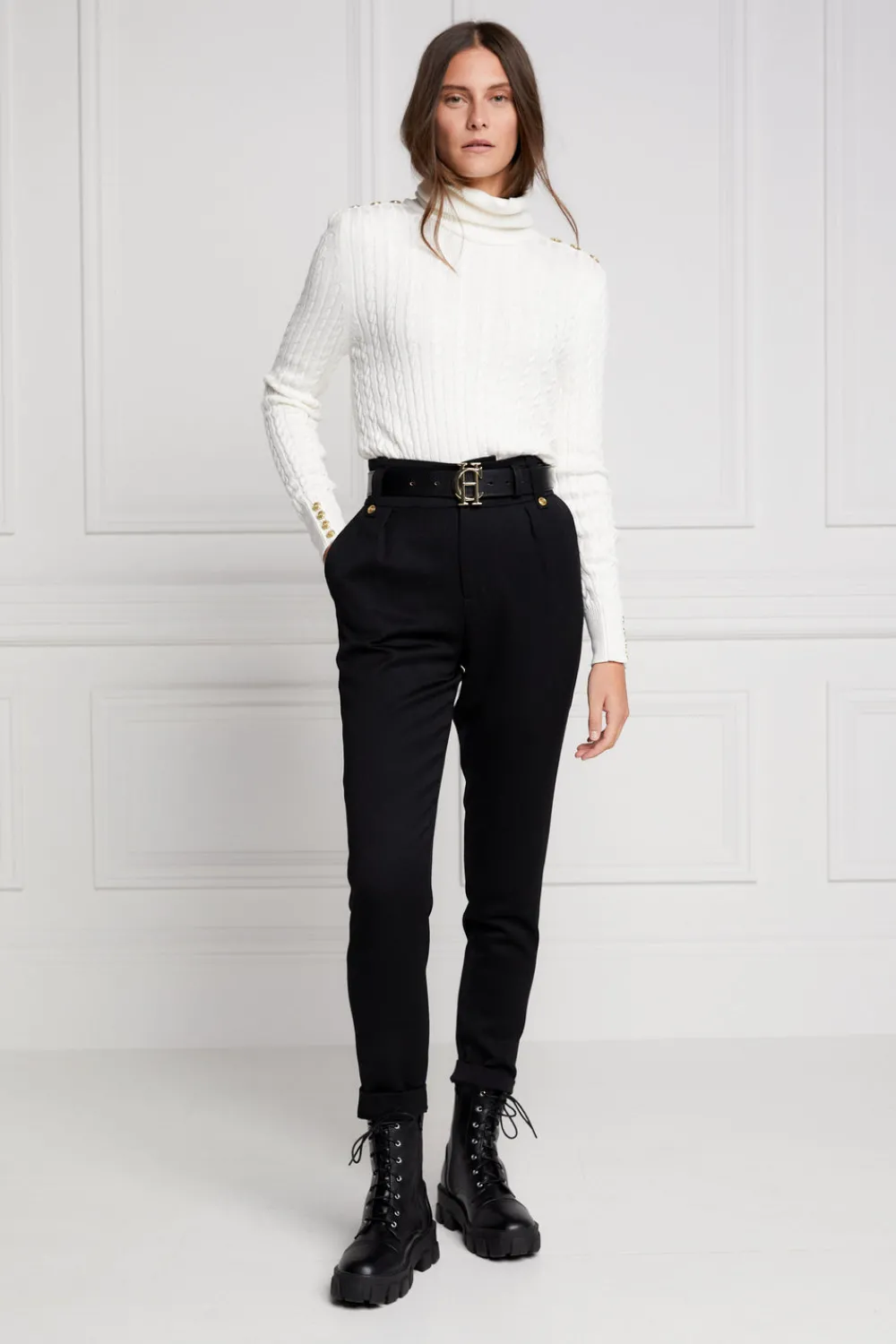 Holland Cooper Seattle Roll Neck Cable Knit<Women Knitwear