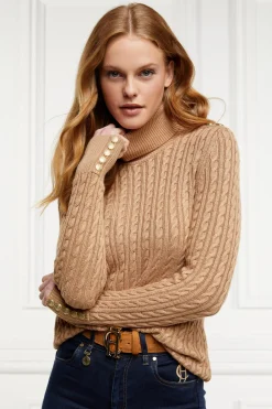 Holland Cooper Seattle Roll Neck Cable Knit<Women Knitwear