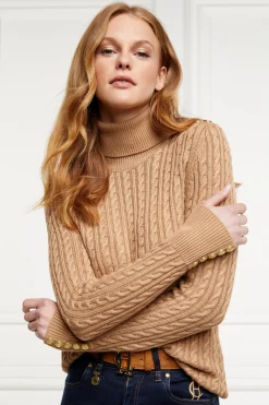 Holland Cooper Seattle Roll Neck Cable Knit<Women Knitwear